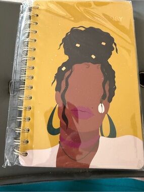NWOT Spiral Journal featuring a picture of a woman